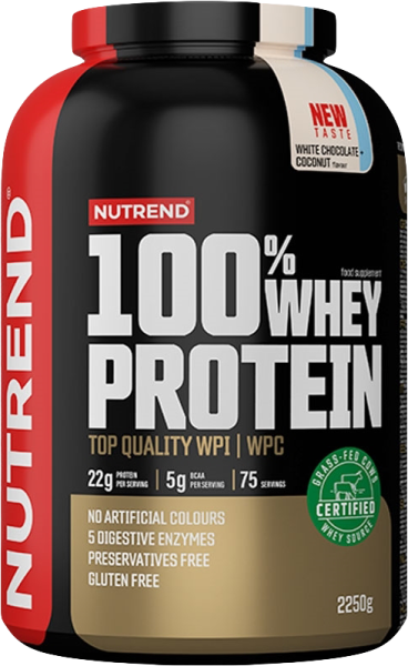 Nutrend 100% Whey Protein, 2250g Dose