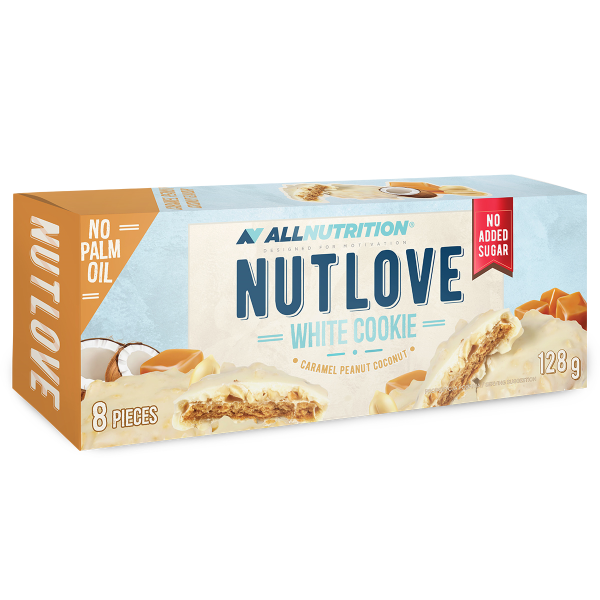 All Nutrition Nutlove white cookie caramel penaut coconut, 128g 