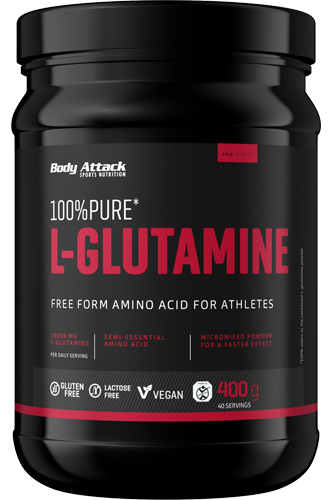 Body Attack 100% L-Glutamine, 400g