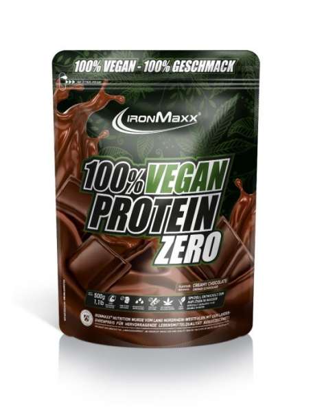 IronMaxx 100% Vegan Protein Zero, 500g