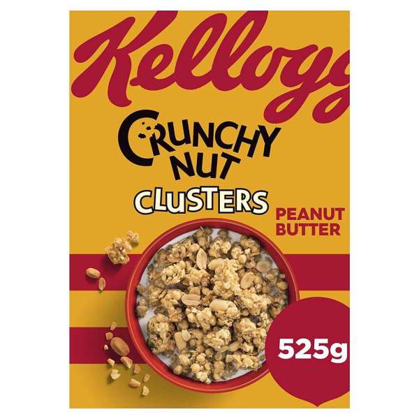 Kellogg's Crunchy Nut Peanut Butter Clusters, 525g