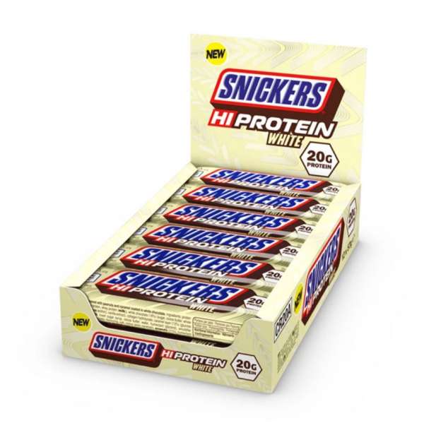 Snickers White Chocolate Hi Protein Bar, 12 x 57g