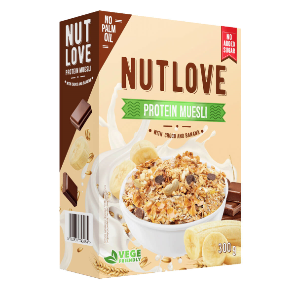 All Nutrition Nutlove Protein Müsli with Choco and Banana, 300g 