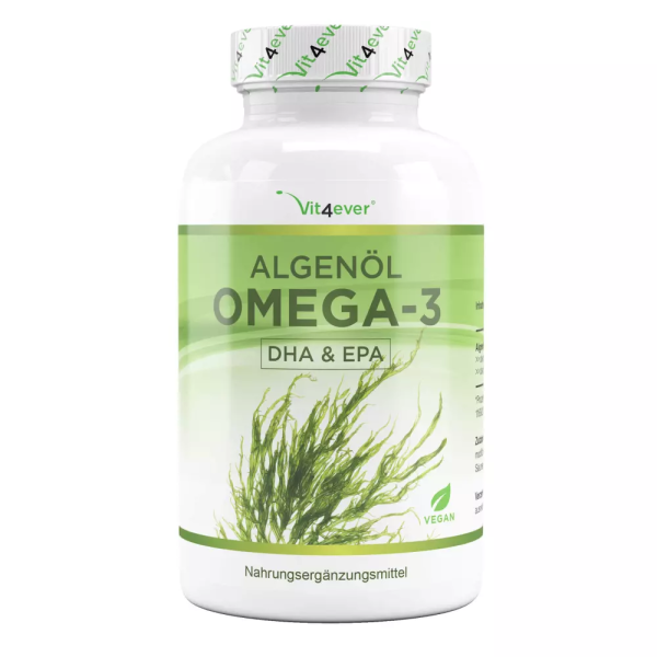 Vit4ever Algenöl Omega-3 Vegan, 90 Kapseln
