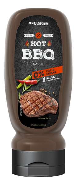 Body Attack Hot BBQ Sauce, 320ml MHD 31.07.2024