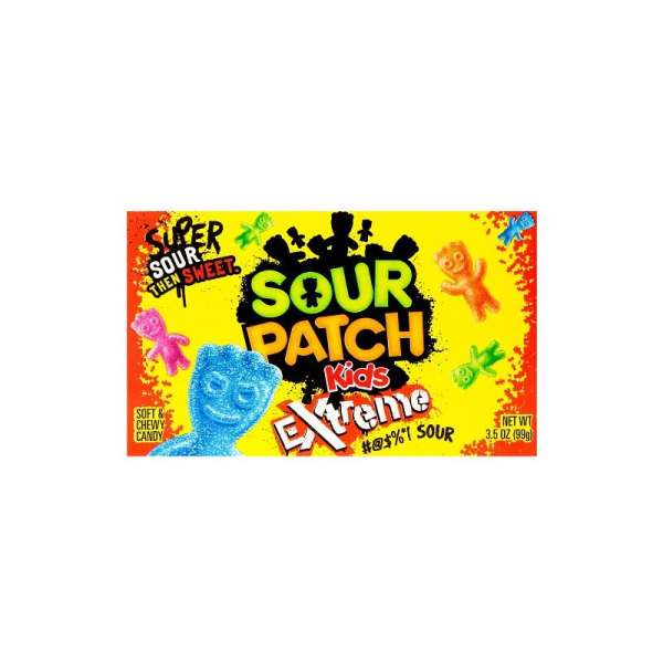 Sour Patch Soft and Chewy Candy Kids Extreme , 100g MHD 03.2024