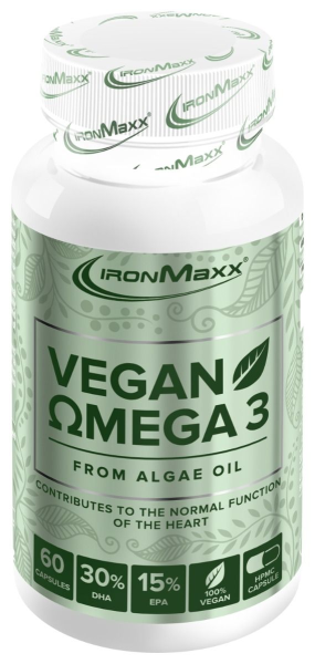 Ironmaxx Vegan Omega 3, 60 Kapseln