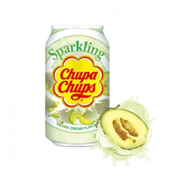 Chupa Chups Sparkling Melon Cream, 24 x 345ml