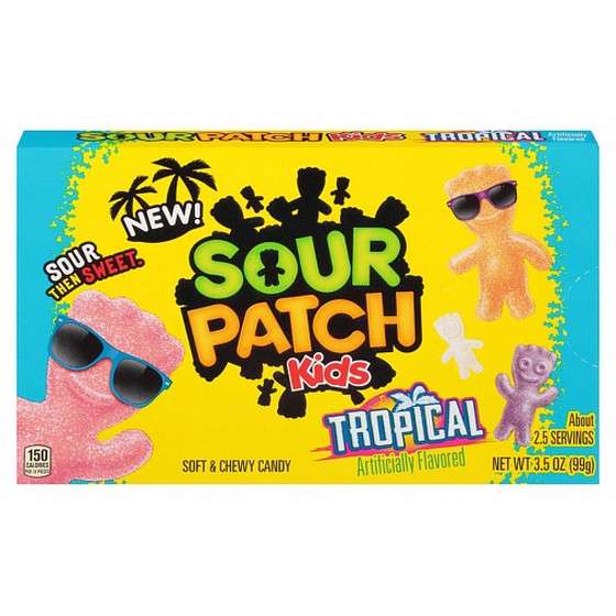 Sour Patch Soft and Chewy Candy Tropical, 99g
