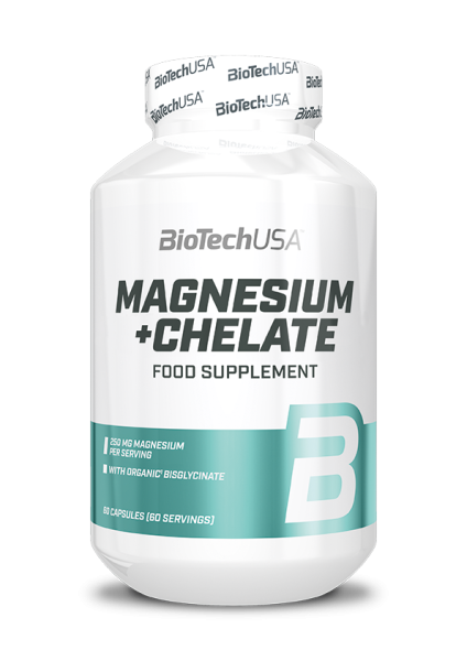 Biotech USA Magnesium + Chelate, 60 Kapseln