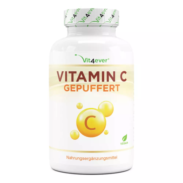 Vit4ever Vitamin C Gepuffert, 365 Kapseln
