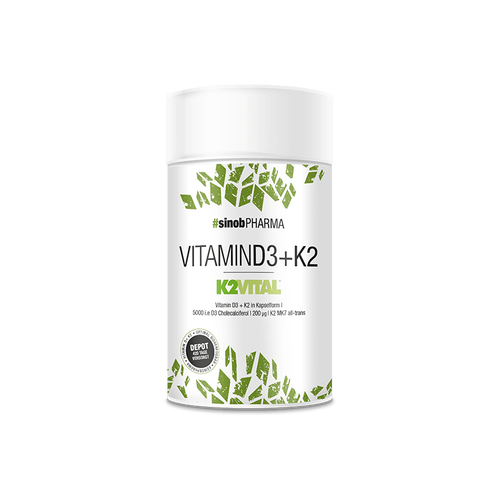 Sinob Pharma Vitamin D3+K2, 60 Kapseln
