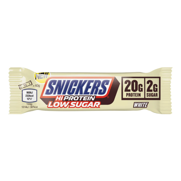 Snickers White Chocolate Low Sugar High Protein Bar, 57g