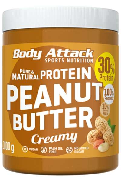 Body Attack Peanut Butter, 1000g MHD 06.07.2023