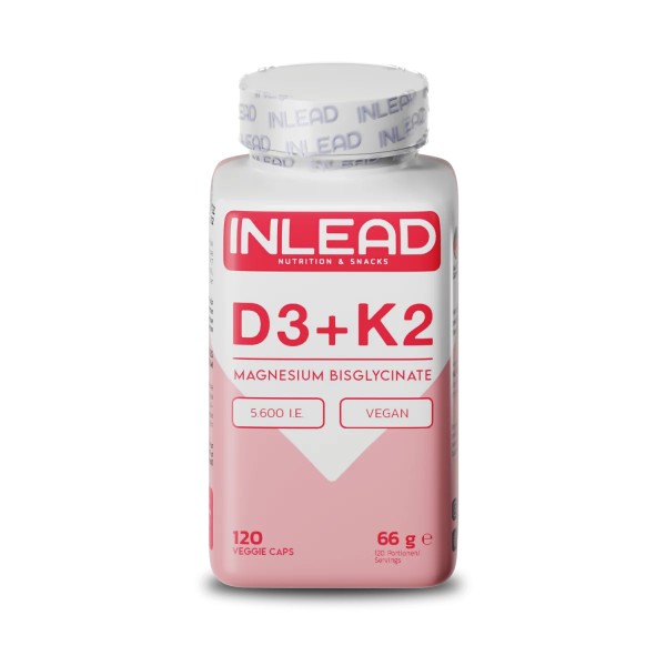 Inlead Nutrition Vitamin D3 + K2 + Magnesium, 120 Kapseln