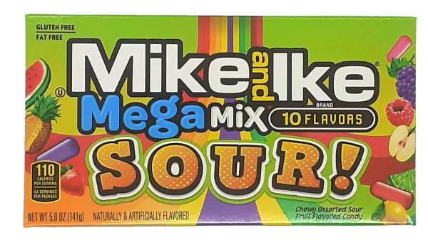 Mike and Ike Sour Mega Mix, 141g