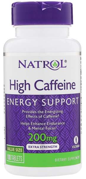Natrol High Caffeine, 100 Tabletten