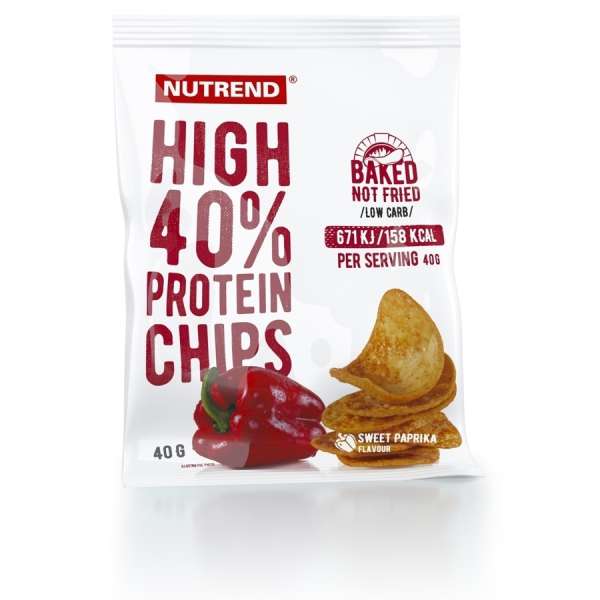 Nutrend High Protein Chips, 40g MHD 04.02.2023
