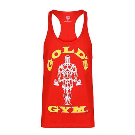 Golds Gym Classic Stringer Tank Top Red