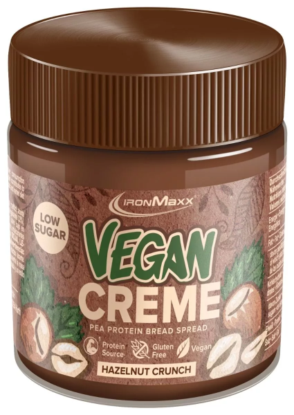 IRONMAXX Protein Vegan Creme Haselnuss Crunch, 250g