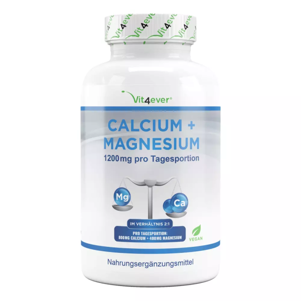 Vit4ever Calcium + Magnesium, 365 Tabletten