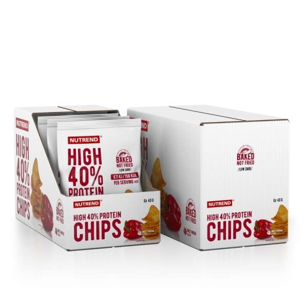 Nutrend High Protein Chips Karton 6 x 40g, 240g