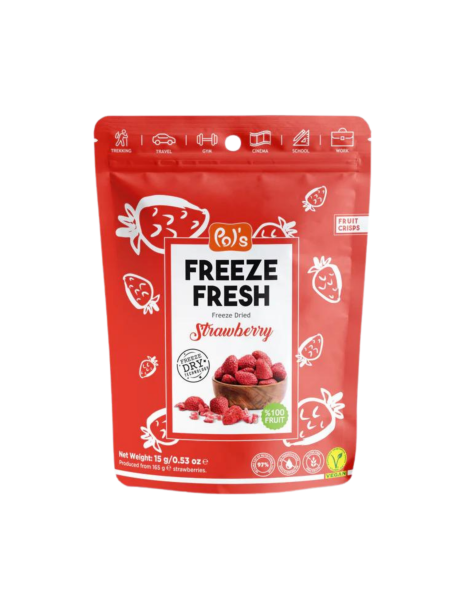 Pol's Freeze Fresh Gefriergetrocknete Erdbeeren, 15g