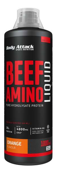 Body Attack Beef Amino Liquid, 1000ml