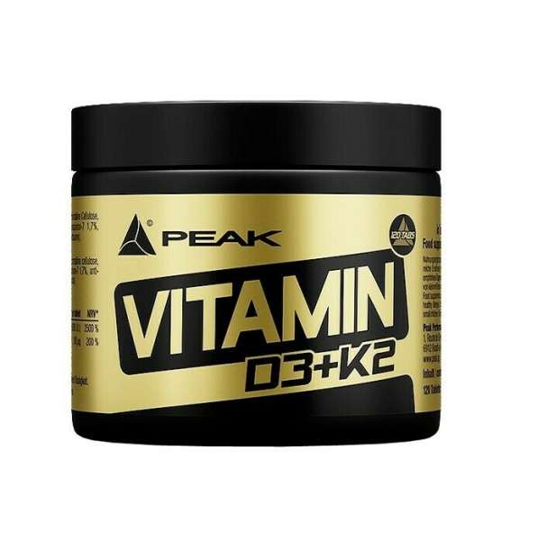 Peak Vitamin D3 + K2, 120 Tabletten