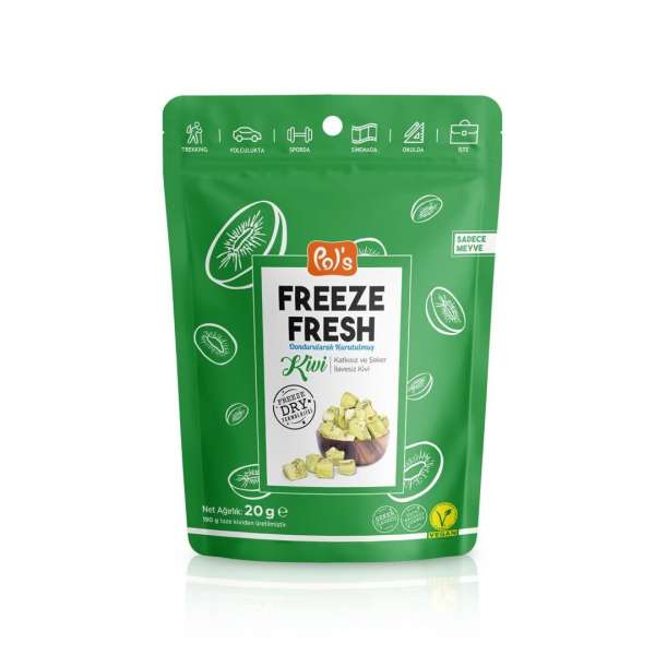 Pol's Freeze Fresh Gefriergetrocknete Kiwi, 20g