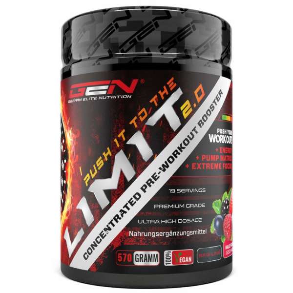 GEN Push it to the Limit 2.0 - Pre Workout & Trainings Booster, 570g