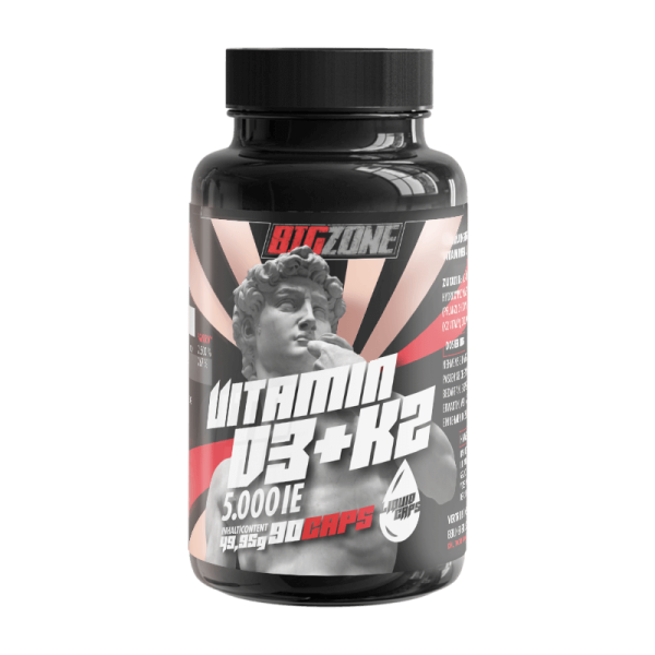 Big Zone Vitamin D3 + K2, 90 Kapseln ( Liquid Caps )