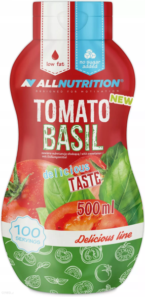ALLNUTRITION Sauce Tomato Basil, 500ml MHD 06.06.2023