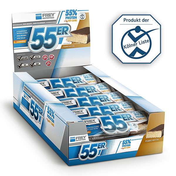 Frey Nutrition 55er Riegel Protein Bar Karton, 20x50g