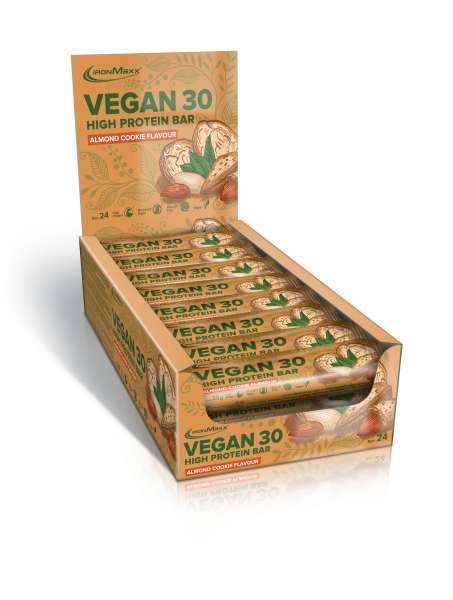 IronMaxx Vegan 30 High Protein Bar Proteinriegel, 24 x 35g