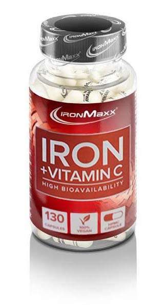 Ironmaxx Iron Eisen + Vitamin C, 130 Kapseln